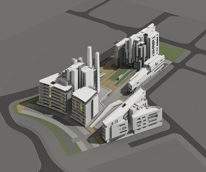 frederic borel architecte - skyline , immeubles d’habitations Quevilly Habitat